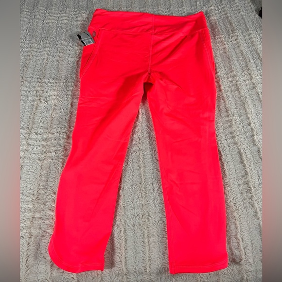 Free People Movement Yoga Pants Neon Coral XL NWT - Picture 2 of 5